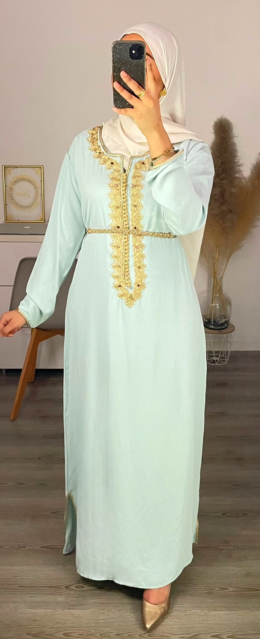 CAFTAN ZAHRA TURQUOISE