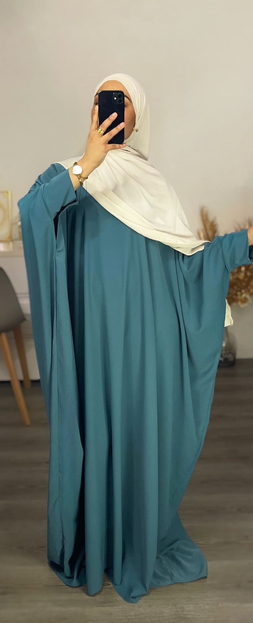 ABAYA SAOUDIENNE VERDÂTRE