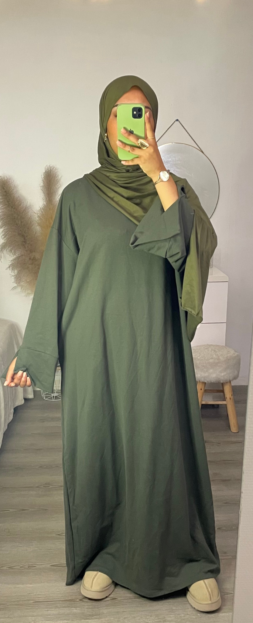 Abaya côtelé