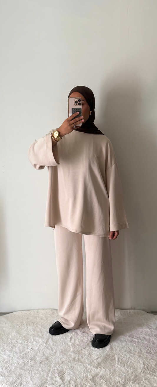 Ensemble t-shirt - Beige