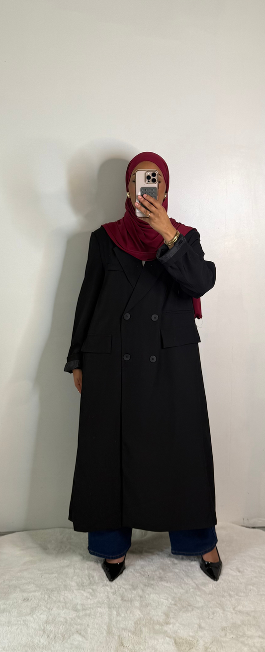 Blazer long - Noir