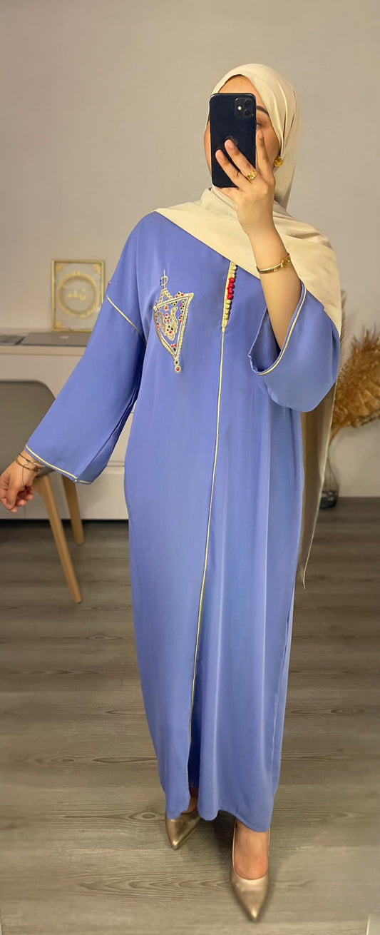 GANDOURA AMAZIGH BLEU FONCÉ