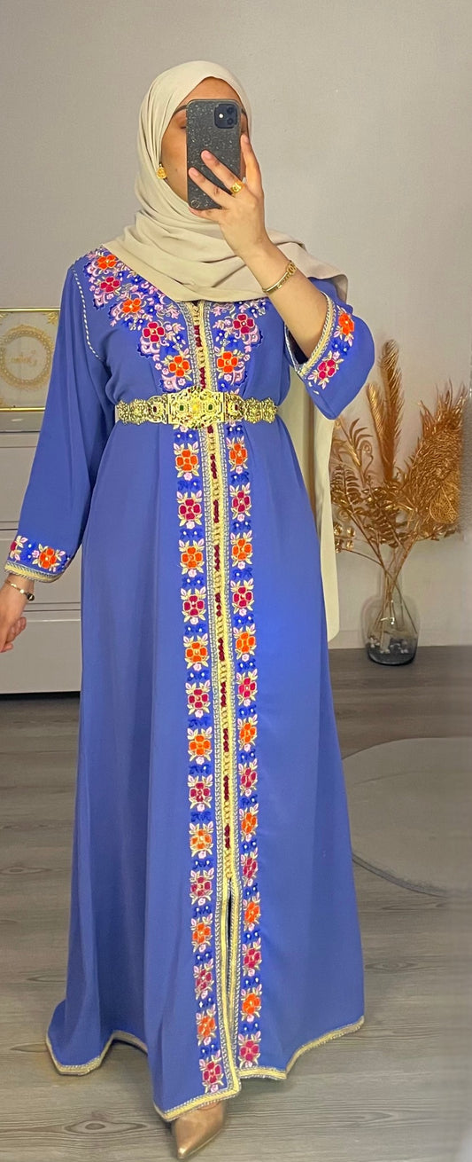 CAFTAN WARDA BLEU