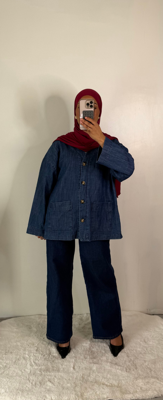 Veste en jean oversize