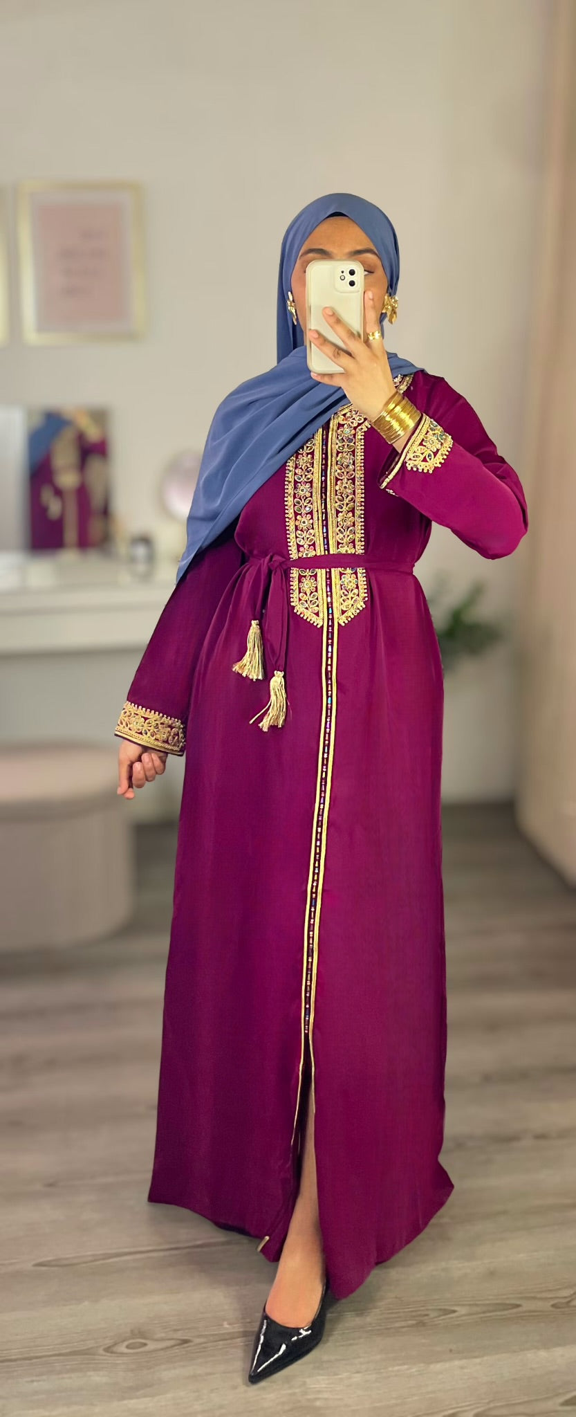 CAFTAN JAMINE - BORDEAUX