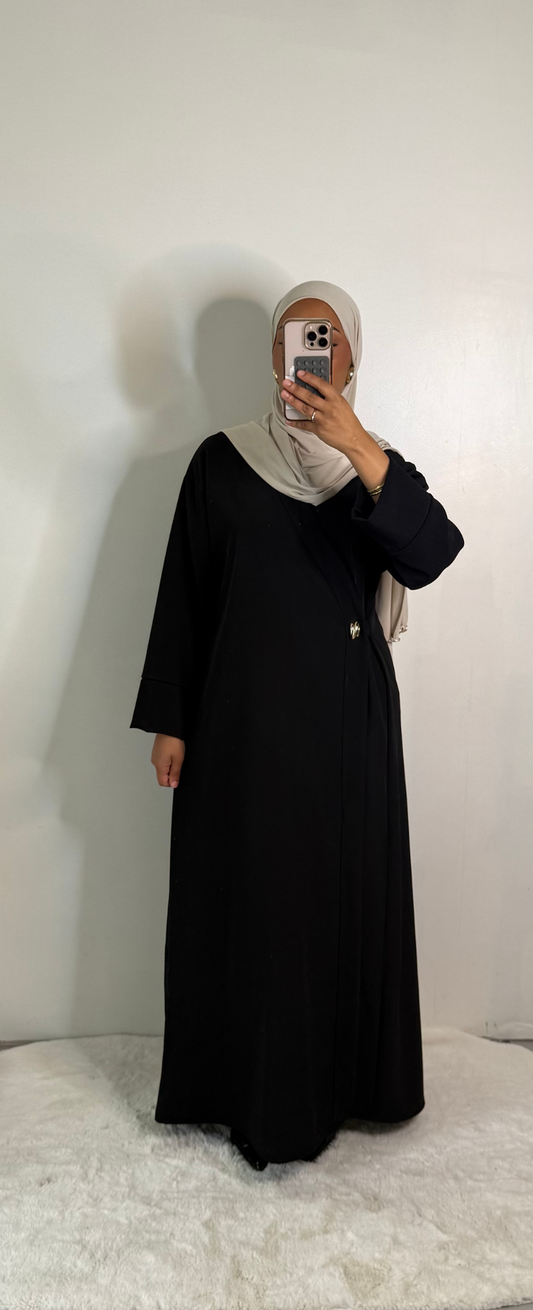 Robe asymétrique croisée - Noir