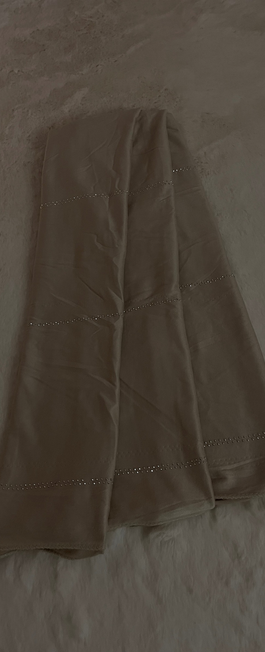 Foulard à strass - Beige